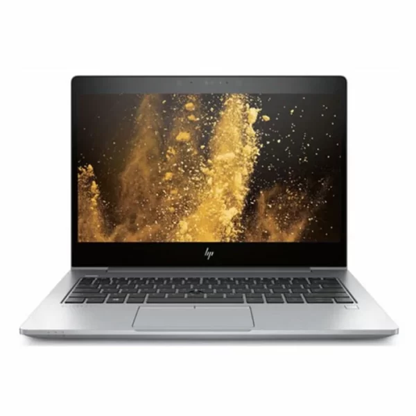 Front view of HP EliteBook 830 G5 Laptop with sleek aluminum chassis